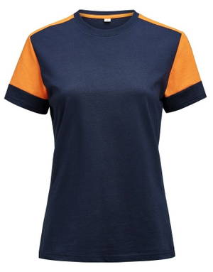 Printer PRIME Prime T-shirt Dames 2264031 - Marine/neonoranje
