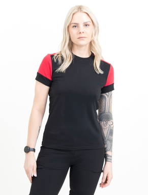 Printer PRIME Prime T-shirt Dames 2264031 - Zwart/rood