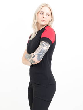 Printer PRIME Prime T-shirt Dames 2264031 - Zwart/rood