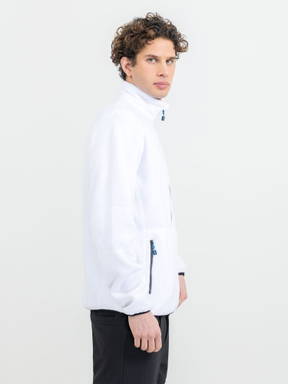 Printer Speedway Fleece Jas Heren 2261500 - Wit
