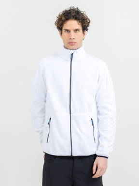 Printer Speedway Fleece Jas Heren 2261500 - Wit