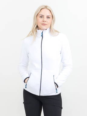Printer Speedway Fleece Jas Dames 2261501 - Wit