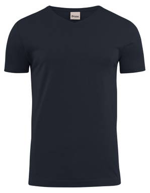 T-shirt col V Printer Heavy Hommes 2264024 - Bleu marine foncé
