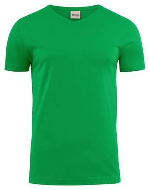 T-shirt col V Printer Heavy Hommes 2264024 - Vert frais