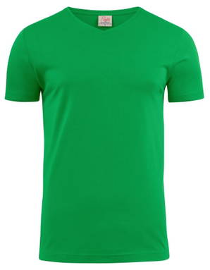 Printer Heavy V-neck T-shirt Heren 2264024 - Frisgroen