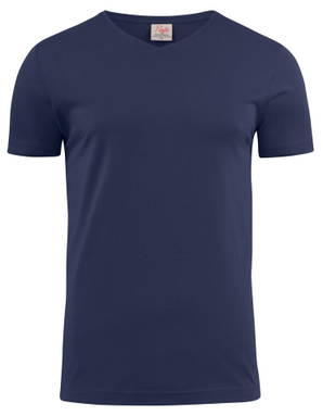 Printer Heavy V-neck T-shirt Heren 2264024 - Marine