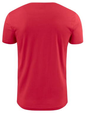 Printer Heavy V-neck T-shirt Heren 2264024 - Rood