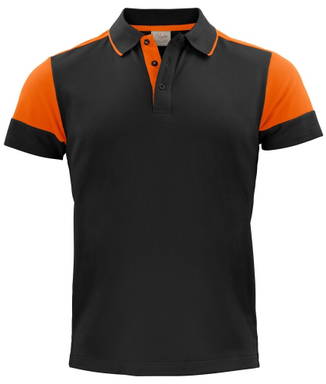 Printer PRIME Prime Polo Heren 2265024 - Zwart/oranje