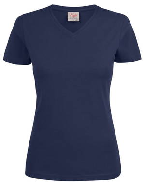 Printer Heavy V-neck T-shirt Dames 2264025