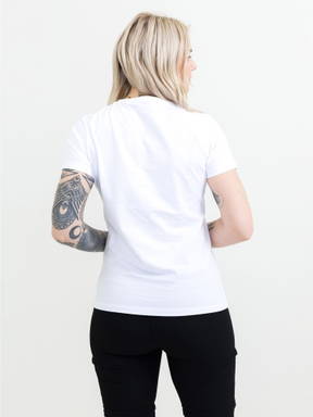 Printer Heavy V-neck T-shirt Dames 2264025