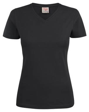Printer Heavy V-neck T-shirt Dames 2264025