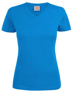 Printer Heavy V-neck T-shirt Dames 2264025