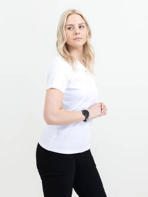 Printer Heavy V-neck T-shirt Dames 2264025