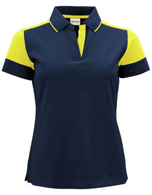 Printer PRIME Prime Polo Damen 2265025 - Marine/Neongelb