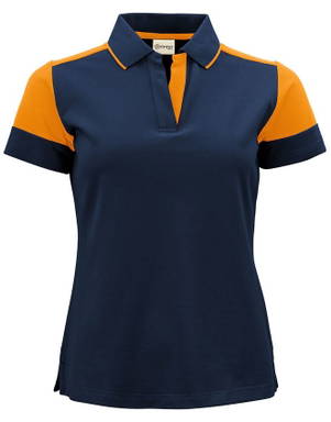 Printer PRIME Prime Polo Damen 2265025 - Marine/Neonorange