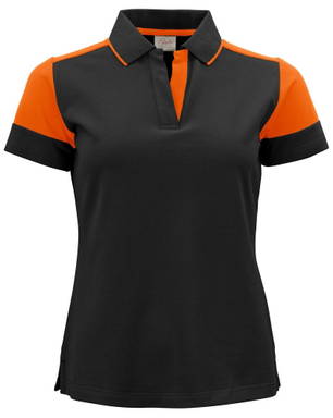 Printer PRIME Prime Polo Damen 2265025 - Schwarz/orange