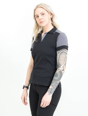 Printer PRIME Prime Polo Dames 2265025 - Zwart/staalgrijs