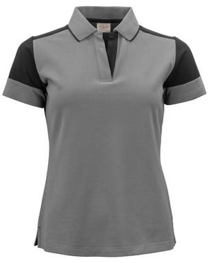 Printer PRIME Prime Polo Damen 2265025 - Stahlgrau/Schwarz