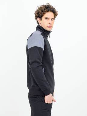 Printer PRIME Prime Sweater Volledige Rits Heren 2262061 - Zwart/staalgrijs