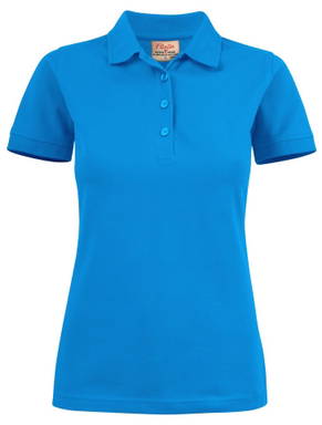 Printer Surf Stretch Polo Pique Dames 2265021 - Oceaan blauw