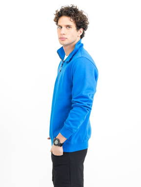 Printer Rounders Rsx Sweater Halve Rits Unisex 2262053 - Oceaan blauw