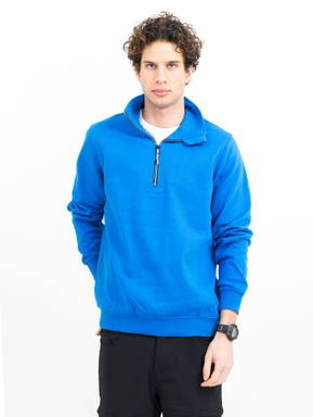 Printer Rounders Rsx Sweater Halve Rits Unisex 2262053 - Oceaan blauw