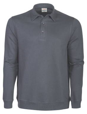 Printer Homerun polosweater Unisex 2262040 - Staalgrijs