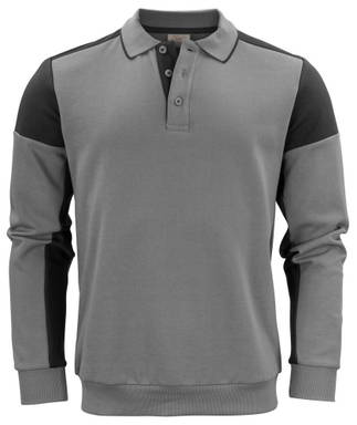 Drucker PRIME Prime Polosweater Unisex 2262060 - Stahlgrau/Schwarz