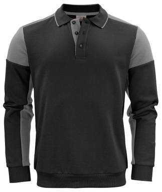 Drucker PRIME Prime Polosweater Unisex 2262060 - Schwarz/Stahlgrau