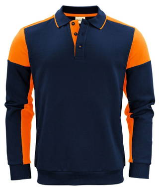 Drucker PRIME Prime Polosweater Unisex 2262060 - Marine/Neonorange