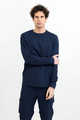 Printer Heavier Pro L/s T-shirt Unisex 2264034 - Mørk marineblå