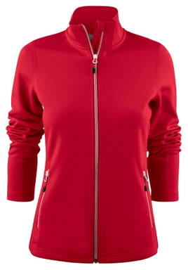 Drucker RED Powerslide Pullover Mit Durchgehendem Reißverschluss Damen 2262059 - Rot