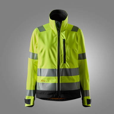 Snickers AllroundWork, High-Vis Softshell Damesjack Klasse 2/3 1237