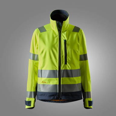 Snickers AllroundWork, High-Vis Softshell Damesjack Klasse 2/3 1237