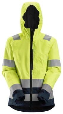 Snickers AllroundWork, Dames High-Vis Waterproof Shell jack Klasse 2/3 1347