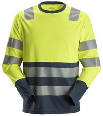 Snickers AllroundWork, High-Vis T-shirt met Lange Mouwen Klasse 2 2433