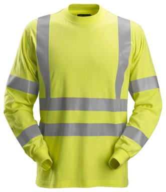 Snickers ProtecWork, T-shirt met Lange Mouwen, High-Vis Klasse 3 2461