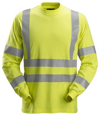 Snickers ProtecWork, T-shirt met Lange Mouwen, High-Vis Klasse 3 2461