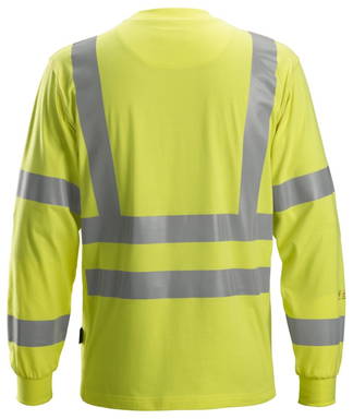 Snickers ProtecWork, T-shirt met Lange Mouwen, High-Vis Klasse 3 2461