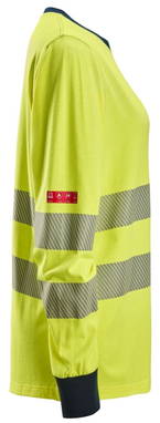 Snickers ProtecWork, Dames T-shirt met Lange Mouwen, High-Vis Klasse 3/2 2476