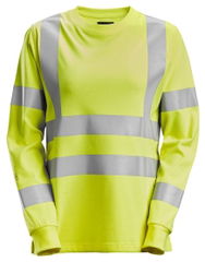 Snickers ProtecWork, Damen Langarmshirt, High-Vis Klasse 3/2 2476