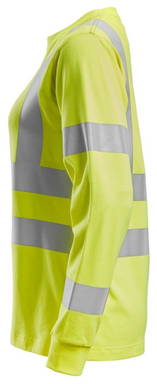 Snickers ProtecWork, Dames T-shirt met Lange Mouwen, High-Vis Klasse 3/2 2476