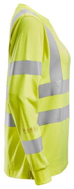 Snickers ProtecWork, Dames T-shirt met Lange Mouwen, High-Vis Klasse 3/2 2476