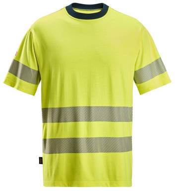 Snickers ProtecWork, T-shirt met Korte Mouwen, High-Vis Klasse 3 2562