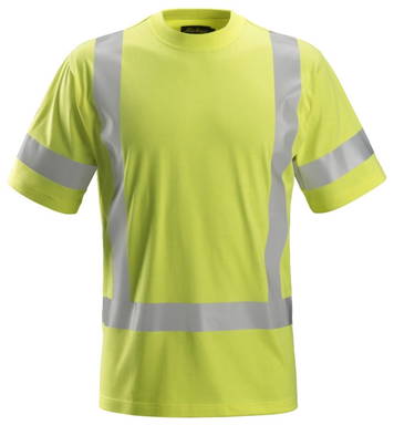 Snickers ProtecWork, T-shirt met Korte Mouwen, High-Vis Klasse 3 2562