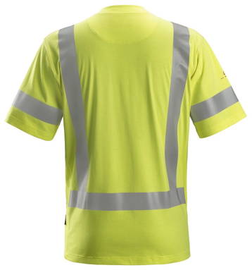 Snickers ProtecWork, T-shirt met Korte Mouwen, High-Vis Klasse 3 2562