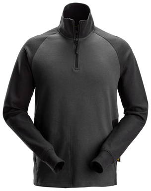 Snickers Tweekleurig Sweatshirt met Halve Rits 2841