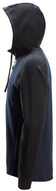 Snickers Tweekleurige Hoodie met Halve Rits 2842