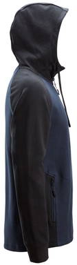 Snickers Tweekleurige Hoodie met Halve Rits 2842