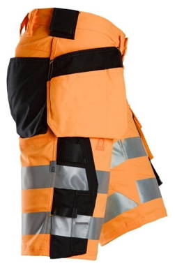 Snickers High-Vis Klasse 1 Stretch Korte Werkbroek met Holsterzakken 6135
